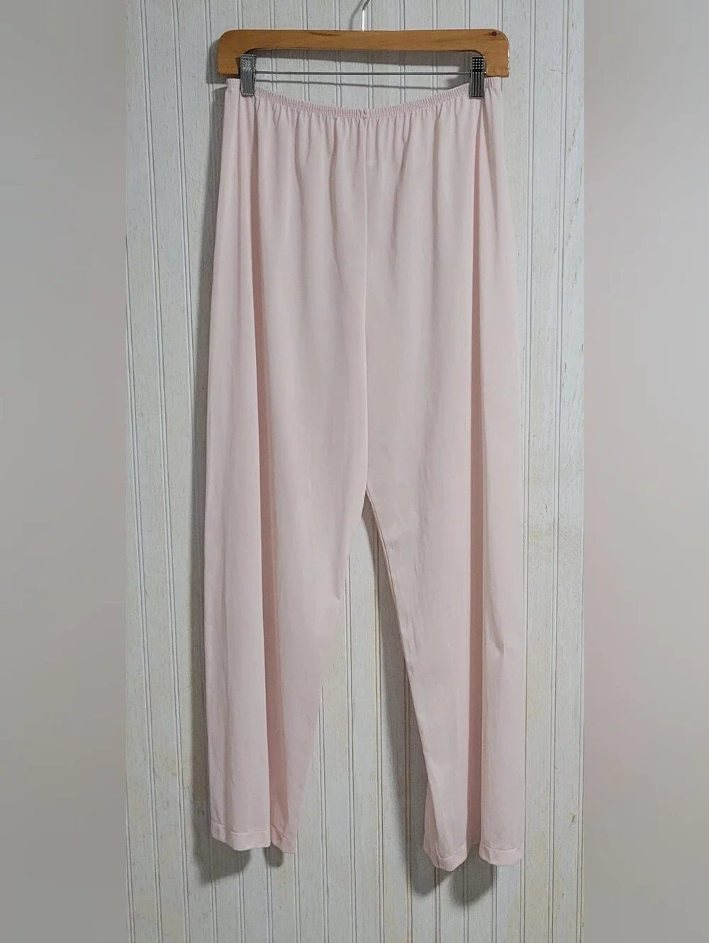 Vintage 70s Vanity Fair Soft Light Pink Pajama Set Size Large